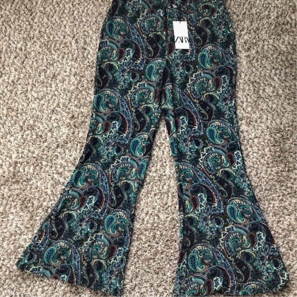 Zara Paisley  Flared Pants - Picture 12 of 17